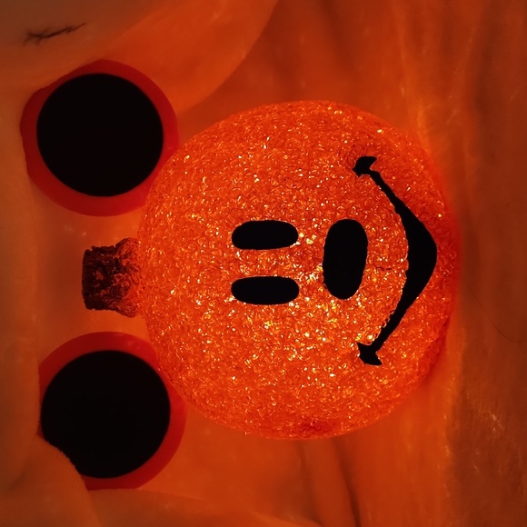 DISNEY VINTAGE, HALLOWEEN MELTED  POPCORN, LIGHTUP MICKEY PUMPKIN HEAD - Picture 4 of 8